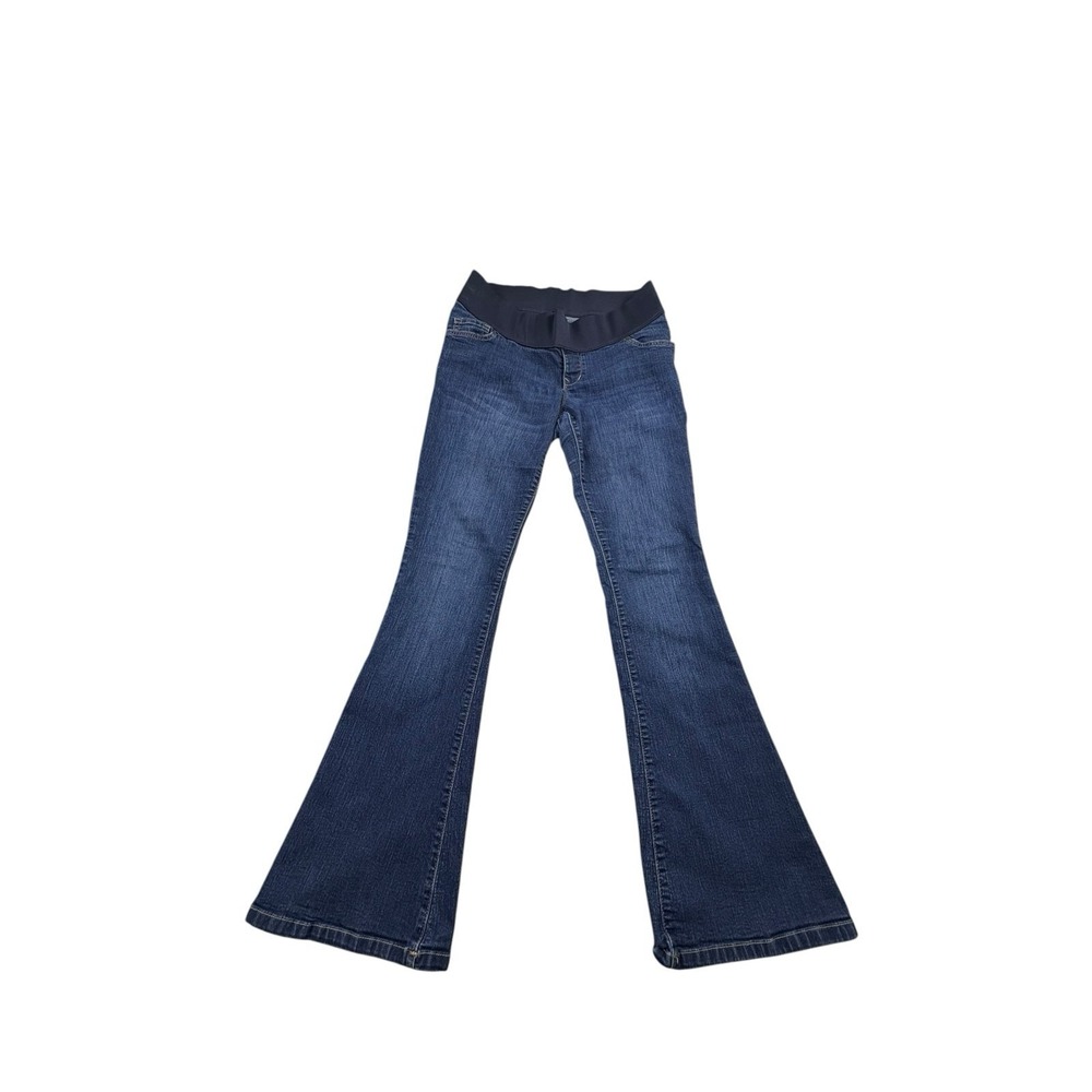 Old Navy Maternity Skinny Flare Jeans Size 8 Full Panel Dark Wash